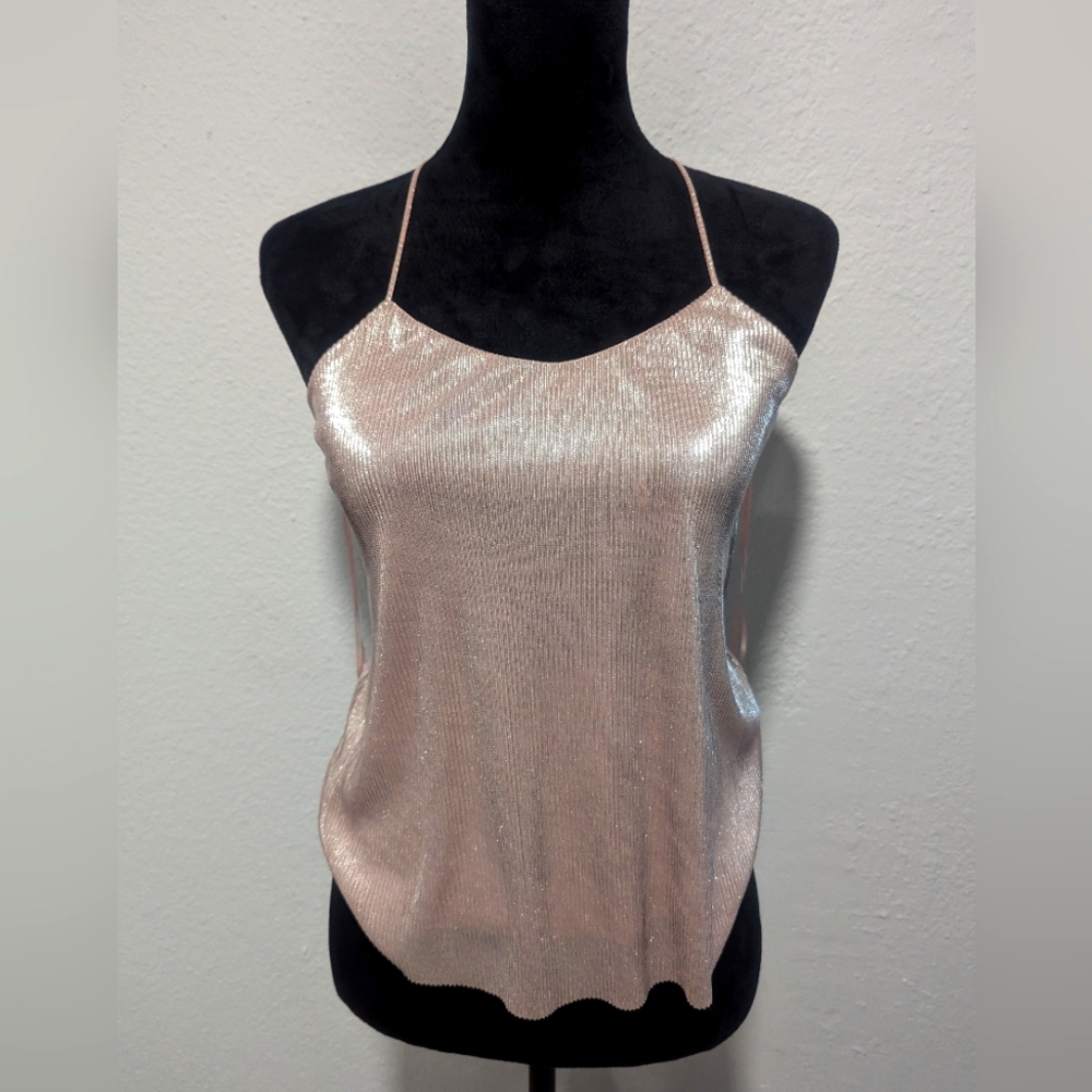 Express Sexy Shimmer spaghetti strap Tank